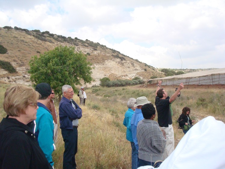 Ezer Enacting the Role of Goliath at Valley of Elah