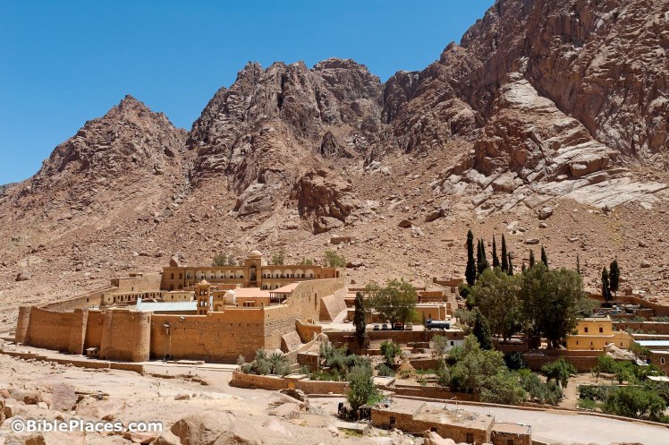 St Catherines Monastery at Mount Sinai (Photo: Courtesy of the Pictorial Library of Bible Lands)
