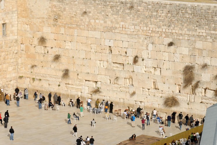 Western Wall from southwest, tb010312495