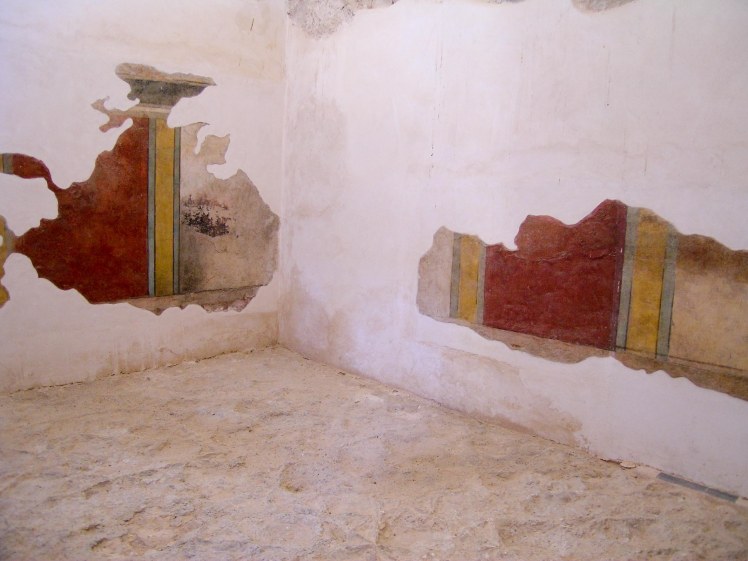 Masada bathhouse tepidarium frescoes, tb052104814